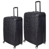 it luggage-Destinations-Black-Set of 2-Large & Medium-28 & 24 inches-Expandable Hardsided Suitcase Travel Bag 8 Wheel Trolley Bag with TSA Lock & Wet Pouch Inside