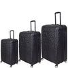 it luggage-Destinations-Black-Set of 3-Large, Medium & Cabin-28,24 & 20 inches-Expandable Hardsided Suitcase Travel Bag 8 Wheel Trolley Bag with TSA Lock & Wet Pouch Inside