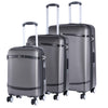 it luggage| Quaint Advent |Dark Grey with Black Trim| Set of 3-80 cm,70cm & 55cm|Cabin & Check-in Luggage| Hardsided |Travel Bag with Wet Pouch and Shoe Pouch |Expandable |8 Wheel Luggage Trolley