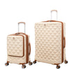 it luggage Indulging Cream-Set of 2-Large & Cabin-28 & 20 inches Expandable Cabin with Padded Laptop Section & Check-in Luggage Hard Case Beautiful Interior 8 Wheel Trolley Bag