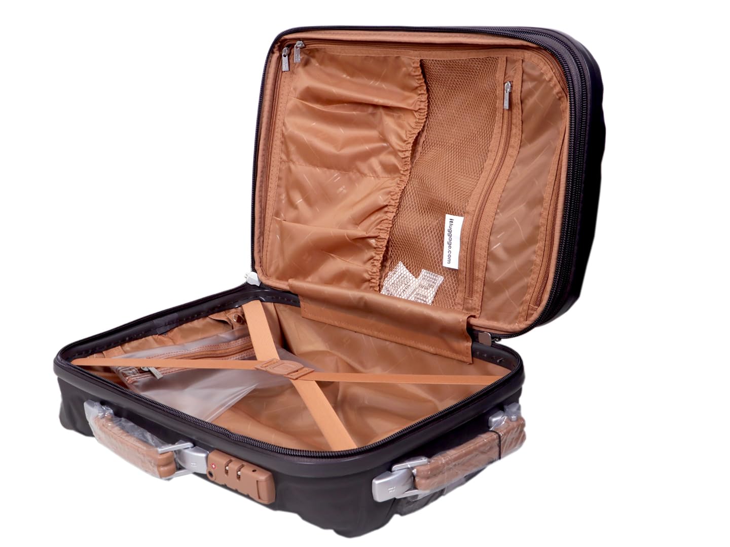 it luggage Embellish-Set of 3- Large, Medium & Cabin-28,24 & 20 inches Hardsided Expandable Cabin & Check-in Luggage 8 Wheel Trolley Bag with TSA Lock & Wet Pouch