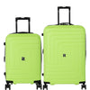 it luggage-Convolved-Blue Lime-Set of 2- Medium & Cabin-24 & 20 inches-Expandable Hardsided Suitcase Travel Bag 8 Wheel Trolley Bag with Wet Pouch & TSA Lock-70cm,54cm