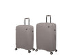 it luggage Spontaneous Feather Grey Set of 2-Large & Medium-28 & 24 inches Expandable Anti-Theft Zipper Polypropylene Hardsided with TSA Lock 8 Wheel Trolley Bag