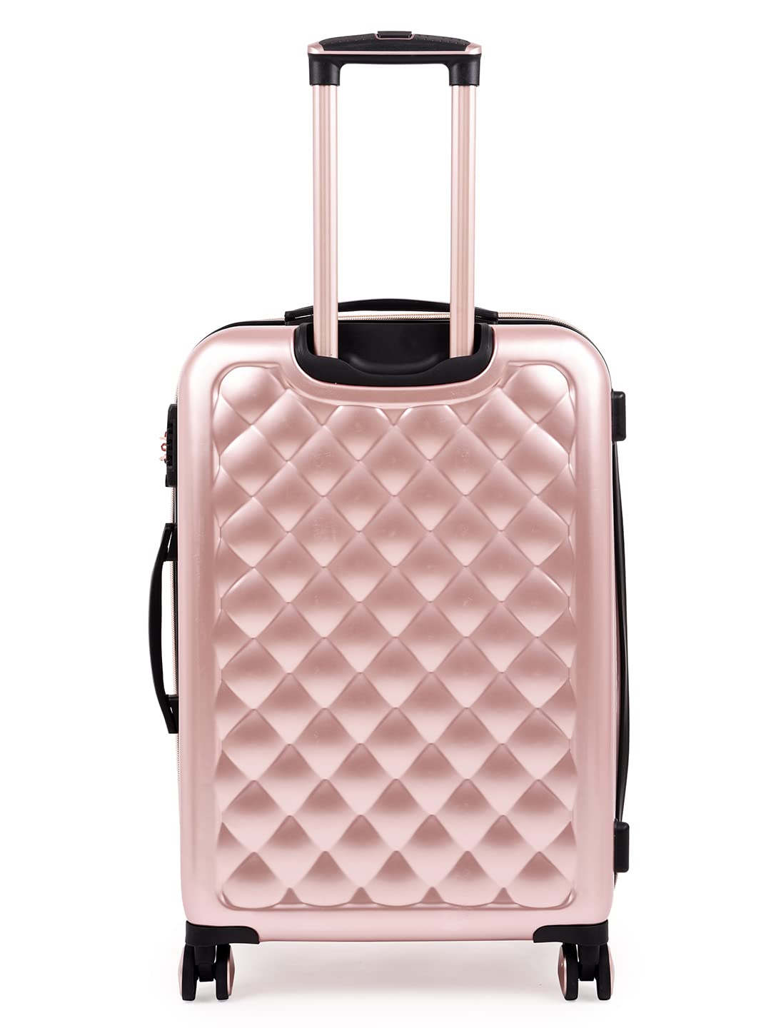 it luggage Fashionista Glossy Rose Gold Medium-24 inches Expandable PC Hardsided with TSA Lock 8 Wheel Trolley Bag