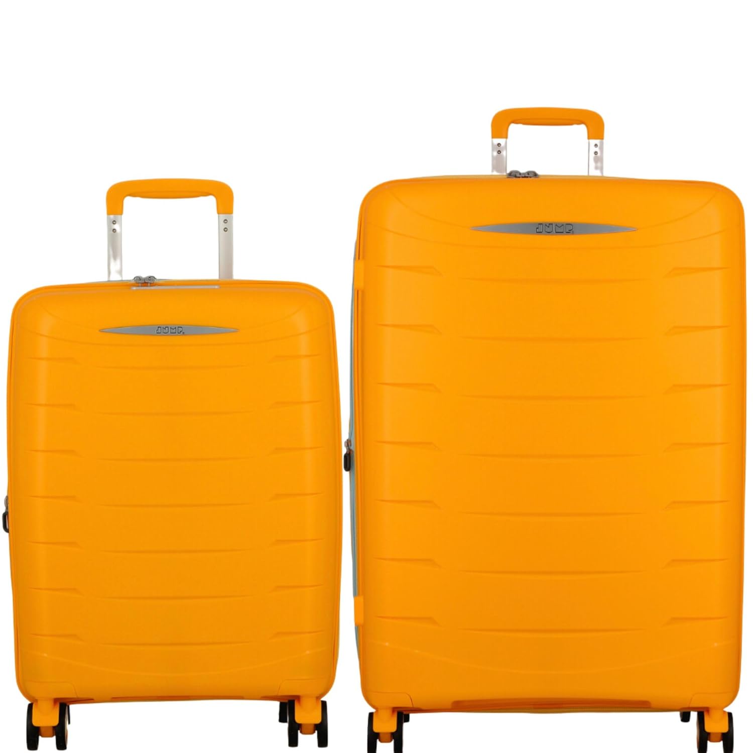 FURANO 2 Yellow-Set of 2- Large & Cabin-76,55 cm Expandable Hardsided 8 Wheel Luggage with TSA Lock