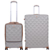 it luggage Indulging Light Grey-Set of 2-Large & Cabin-28 & 20 inches Expandable Cabin with Padded Laptop Section Hard Case Beautiful Interior 8 Wheel Trolley Bag