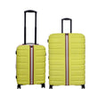 it luggage Intertide Lime Green Set of 2- Medium & Cabin -24 & 20 inches Expandable Polycarbonate Hard Case Check-in & Carry on Luggage TSA Lock 8 Wheel Trolley Bag Water Proof Interior Pocket