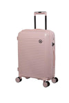 it luggage Spontaneous Soft Pink Cabin-20 inches Expandable Anti-Theft Zipper Polypropylene Hardsided with TSA Lock 8 Wheel Trolley Bag