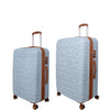 it luggage-Destinations-Pearl Blue-Set of 2- Medium & Cabin-24 & 20 inches-Expandable Hardsided Suitcase Travel Bag 8 Wheel Trolley Bag with TSA Lock & Wet Pouch Inside