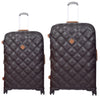 it luggage Embellish-Brown Set of Two-Large & Medium-28 & 24 inches Expandable Hardsided Check-in Luggage 8 Wheel Trolley Bag with TSA Lock & Wet Pouch Inside