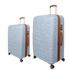 it luggage-Destinations-Pearl Blue-Set of 2- Large & Cabin-28 & 20 inches-Expandable Hardsided Suitcase Travel Bag 8 Wheel Trolley Bag with TSA Lock & Wet Pouch Inside
