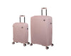 it luggage Spontaneous Soft Pink Set of 2- Large & Cabin-28 & 20 inches Expandable Anti-Theft Zipper Polypropylene Hardsided with TSA Lock 8 Wheel Trolley Bag