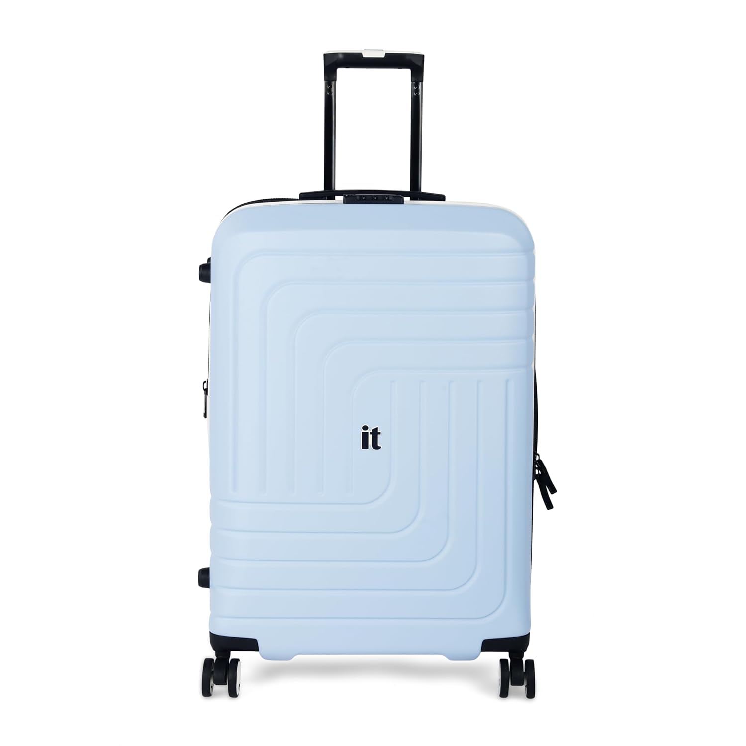 it luggage Convolved-Blue Sky-Medium-24 inches Hardsided Suitcase Travel Bag Expandable 8 Wheel Trolley Bag with Wet Pouch & TSA Lock-70cm