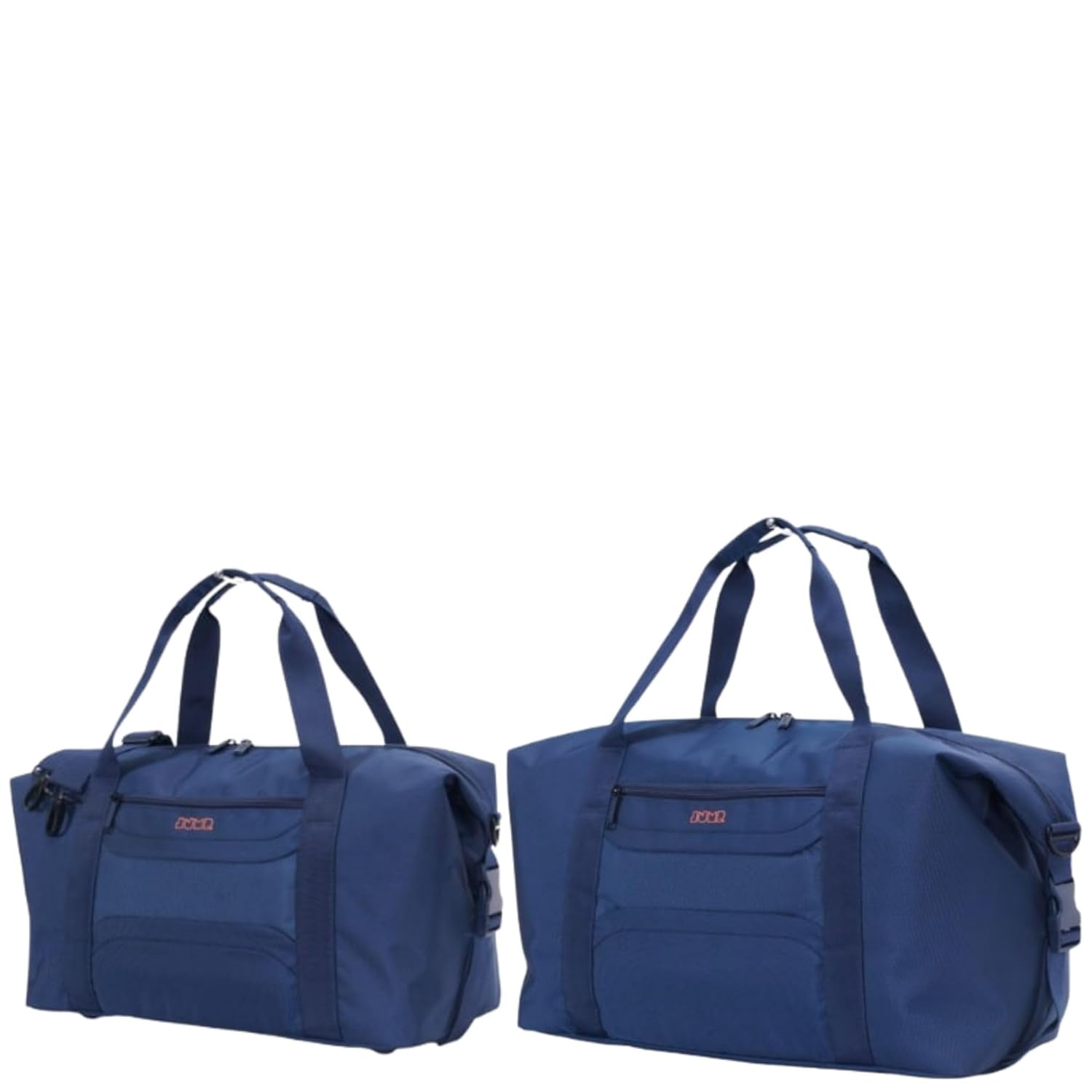 JUMP Moorea 2 Navy Blue- Combo- Set of 2 Duffle Bags- Softsided Ultralight Carry-on Cabin Bags- 45 & 50 cms with Adjustable Shoulder Strap