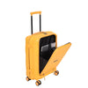 Momentous Mango Yellow PP Hardsided Fashion Luggage Cabin Trolley with Padded Laptop Section with TSA Lock & Wet Pouch Inside 8 Wheel Trolley Bag