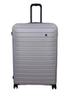 it luggage Legion Silver Grey- Large -80 cms Expandable Hardsided 8 Wheel Trolley Luggage with TSA Lock