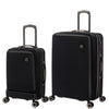 it luggage Rapidity Black-Set of 2-28 & 20 inches-Cabin with Padded Laptop Section & Large Expandable Polycarbonate Hard Case 8 Wheel Trolley Bag with TSA Lock & Wet Pouch Inside