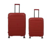 it luggage Eco Tough German Red Set of 2- Large & Cabin-28 & 20 inches Expandable Eco-Friendly Polypropylene Hardsided with TSA Lock & Wet Pouch Inside 8 Wheel Trolley Bag