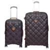 it luggage Embellish-Brown Set of Two-Large & Small-28 & 20 inches-Cabin & Check-in Luggage Hardsided Expandable 8 Wheel Trolley Bag with TSA Lock and Wet Pouch Inside