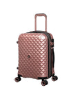 it luggage- Glitzy-Cabin-20 inches-Metallic Rose Gold Expandable Hard Case Carry-on Luggage Beautiful Interior 8 Wheel Trolley Bag with TSA Lock & Wet Pouch Inside