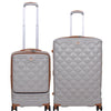 it luggage-Indulging-Light Grey-Set of 2-24 & 20 inches Expandable Cabin with Padded Laptop Section Hard Case Beautiful Interior Check-in Luggage 8 Wheel Trolley Bag