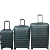 it luggage Legion Forest Green- Set of 3- Large, Medium & Cabin -80,70,54 cms Expandable Hardsided 8 Wheel Trolley Luggage with TSA Lock