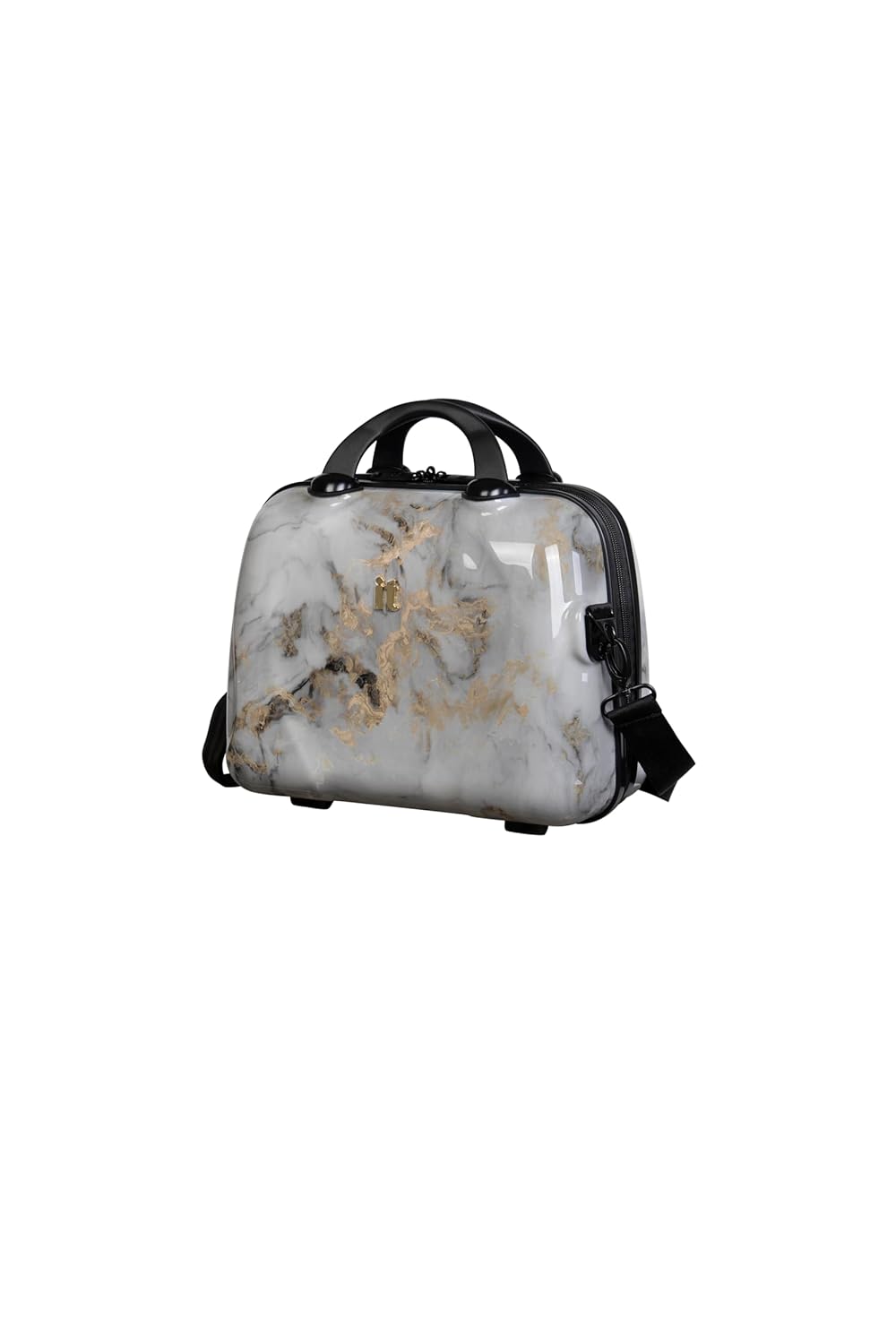 it luggage- Vanity Case-Sheen Marmo Rose- with Rose Gold trimmings-14 inches-Hand bag- Cosmetic box-Hardsided-PC-35cms