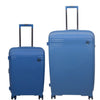 it luggage Spontaneous Blue Set of 2- Large & Cabin-28 & 20 inches Carry-on & Check-in Luggage Expandable Anti-Theft Zipper Polypropylene Hardsided with TSA Lock 8 Wheel Trolley Bag