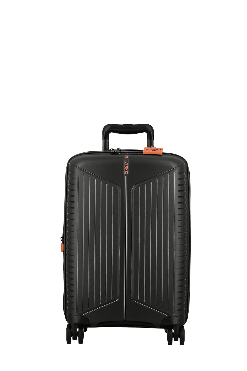 JUMP EVAE EV20 Metallic Dark Grey-Cabin-55cm Expandable Hardsided 8 Wheel Luggage with TSA Lock, Shoe Pouch, Wet Pouch, Laundry Bag and Silicone Name tag