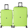 it luggage-Convolved-Blue Lime-Set of 2-Large & Medium-28 & 24 inches-Expandable Hardsided Suitcase Travel Bag 8 Wheel Trolley Bag with Wet Pouch & TSA Lock-70cm,80cm
