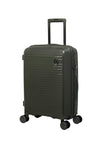 it luggage Spontaneous Olive Cabin-20 inches Expandable Anti-Theft Zipper Polypropylene Hardsided with TSA Lock 8 Wheel Trolley Bag