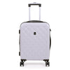 it luggage Fashionista Glossy Grey Cabin-20 inches Expandable PC Hardsided with TSA Lock 8 Wheel Trolley Bag