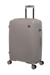 it luggage Spontaneous Feather Grey Set of 2- Medium & Cabin-24 & 20 inches Expandable Anti-Theft Zipper Polypropylene Hardsided with TSA Lock 8 Wheel Trolley Bag