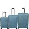 it luggage Legion Smoke Blue- Set of 3- Large, Medium & Cabin -80,70,54 cms Expandable Hardsided 8 Wheel Trolley Luggage with TSA Lock