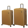 it luggage-Rapidity Mustard-Set of 2-Large & Medium-28 & 24 inches Expandable Polycarbonate Hard Case Check-in Luggage 8 Wheel Trolley Bag with TSA Lock and Wet Pouch Inside
