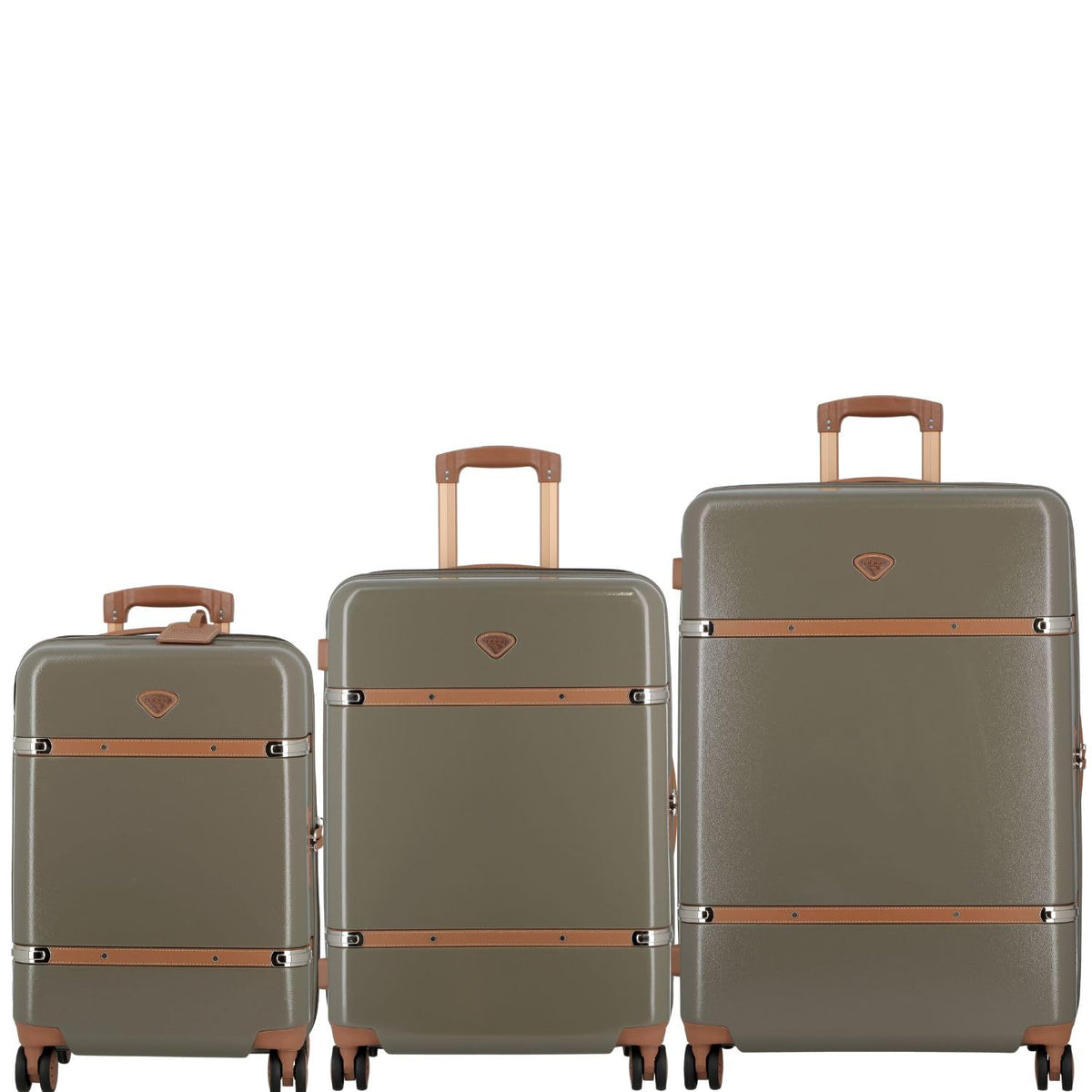 Cassis Riviera-Khaki-Set of 3-Large, Medium & Cabin-77, 66,55 cm Eco R