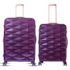 it luggage Certify Purple Set of 2-Large & Medium-28 & 24 inches Expandable PC Hardsided with TSA Lock 8 Wheel Trolley Bag