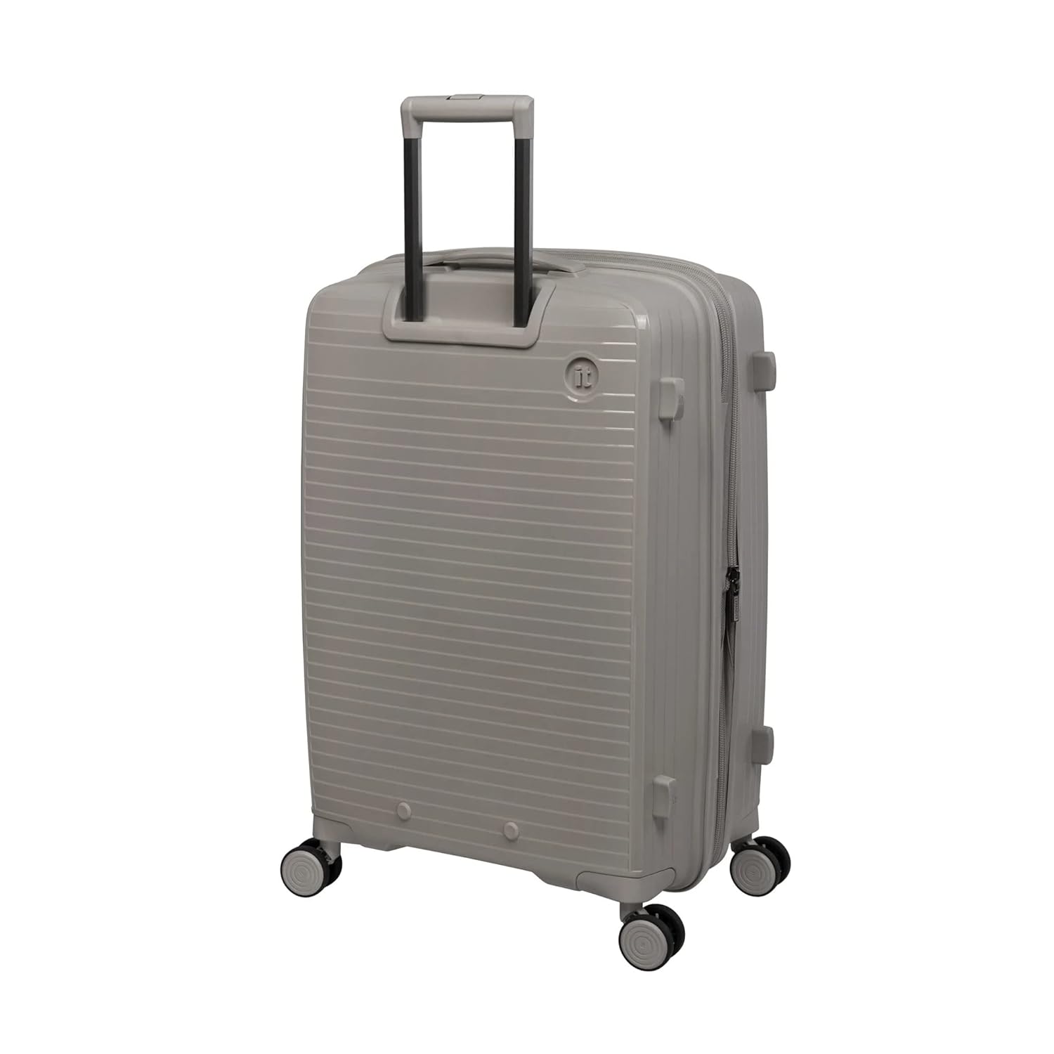 it luggage Spontaneous Feather Grey Set of 2- Medium & Cabin-24 & 20 inches Expandable Anti-Theft Zipper Polypropylene Hardsided with TSA Lock 8 Wheel Trolley Bag