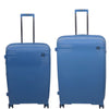 it luggage Spontaneous Blue Set of 2- Medium & Cabin-24 & 20 inches Expandable Anti-Theft Zipper Polypropylene Hardsided with TSA Lock 8 Wheel Trolley Bag