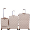 it luggage Indulging Cream -Set of 3-Large, Medium & Cabin-28,24,20 inches Expandable Cabin with Padded Laptop Section & Check-in Luggage Hard Case Beautiful Interior 8 Wheel Trolley Bag