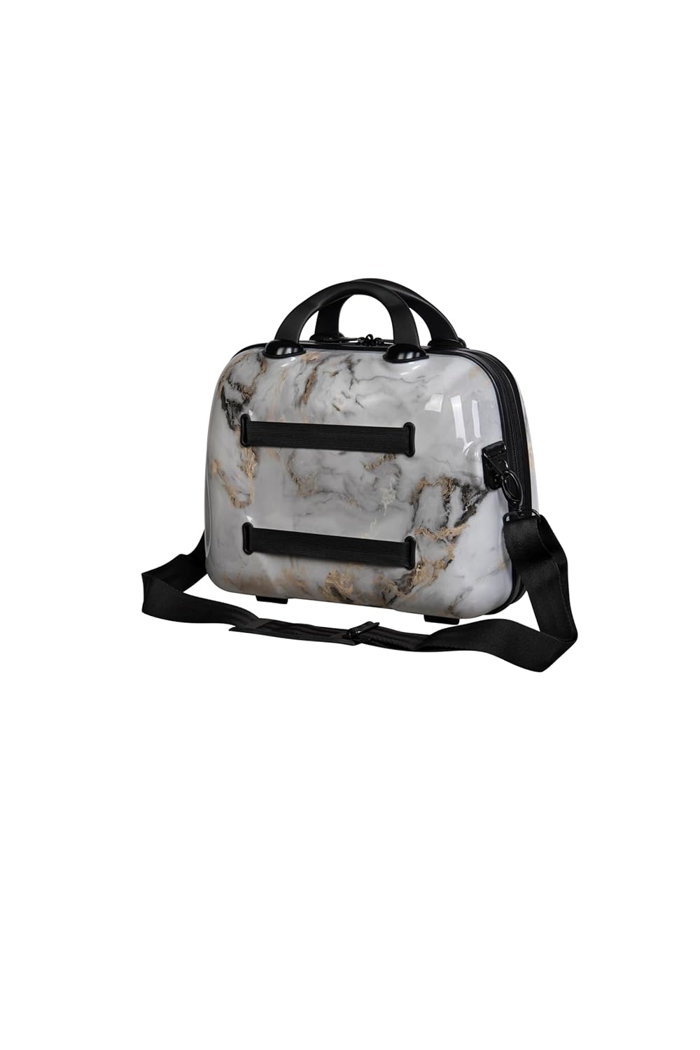 it luggage- Vanity Case-Sheen Marmo Rose- with Rose Gold trimmings-14 inches-Hand bag- Cosmetic box-Hardsided-PC-35cms