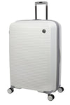 it luggage Spontaneous White Large-28 inches Check-in Luggage Expandable Anti-Theft Zipper Polypropylene Hardsided with TSA Lock 8 Wheel Trolley Bag