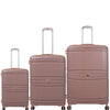 it luggage-Quintessential-Brown-Set of 3-Large, Medium & Cabin- 28,24, 20 inches Expandable Hard Case Beautiful Interior with Wet Pouch Carry-on & Check-in Luggage 8 Wheel Trolley Bag