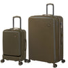 it luggage Rapidity-Dark Olive-Set of 2-28 & 20 inches Cabin with Laptop Section & Large Expandable Polycarbonate Hard Case 8 Wheel Trolley Bag with TSA Lock & Wet Pouch Inside