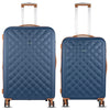 it luggage Fashionista Blue Set of 2-Large & Medium-28 & 24 inches Expandable Hardsided with TSA Lock & Wet Pouch Inside 8 Wheel Trolley Bag