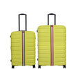 it luggage Intertide Lime Green Set of 2-Large & Medium -28 & 24 inches Expandable Polycarbonate Hard Case Check-in Luggage TSA Lock 8 Wheel Trolley Bag Water Proof Interior Pocket
