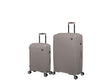 it luggage Spontaneous Feather Grey Set of 2- Large & Cabin-28 & 20 inches Expandable Anti-Theft Zipper Polypropylene Hardsided with TSA Lock 8 Wheel Trolley Bag