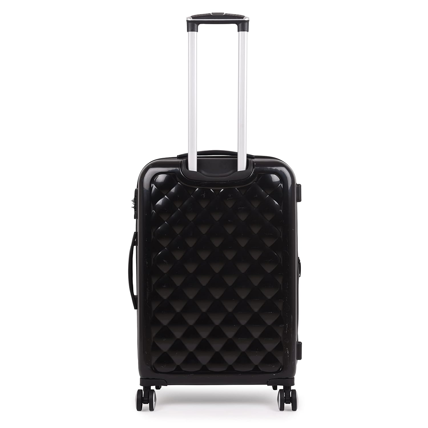 it luggage Fashionista Glossy Black Medium-24 inches Expandable PC Hardsided with TSA Lock 8 Wheel Trolley Bag