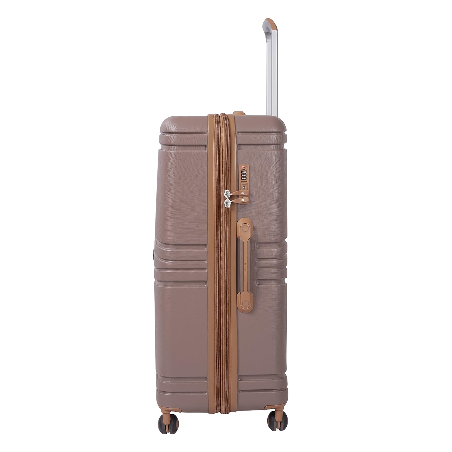 it luggage-Quintessential-Brown-Large 28 inches Expandable Hard Case Beautiful Interior with Wet Pouch Check-in Luggage 8 Wheel Trolley Bag