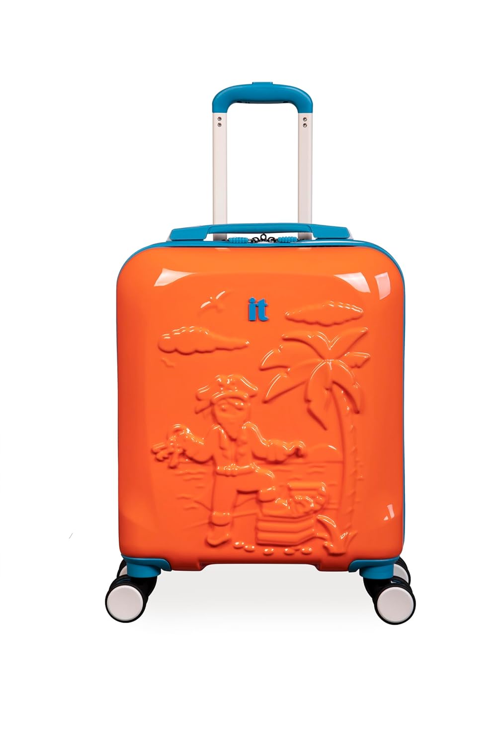 it luggage-Treasure Trove-Turmeric Yellow-Underseater-18 inches-Kids Luggage- Hard case- PC-Travel Bag-8 Wheel Trolley Bag